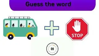 Guess The WORD By Emojis | Learn New 10 Magic Words 🎒👨🏻&zwj;🏫 | English Compound Words Cartoon Animation