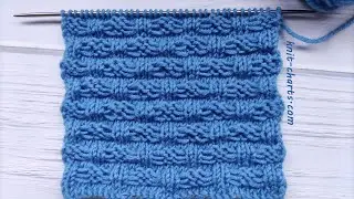 Relief Stripes Knit Pattern | Reliefstreifen stricken | Righe in rilievo ai ferri| Rayas  en relieve