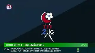 TFF 2. LİG 20. HAFTA M&Uuml;CADELESİNDE ADANA 01 FK: 4 &ndash; S&Ccedil; ELAZIĞSPOR: 0