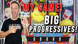 Winning BIG Progressives on MY Game! ➤ Flip The Switch
