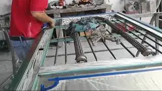Paso#17.. Puerta de herrer&iacute;a con dise&ntilde;o Artesanal