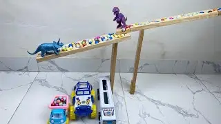 SATYSFYING MARBLE RUN WOOD | ASMR MARBLES ROLLING ON WOODEN TRACK