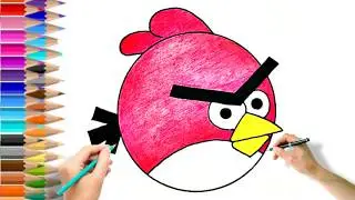 How to Draw a Angry Bird 😡🐦| Angry Bird Drawing | How To Draw Angry Birds Characters