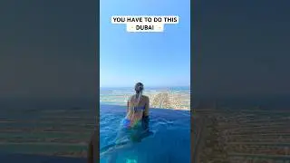 World&rsquo;s HIGHEST 360 Degree Infinity Pool in Dubai 🤩 #dubai #travelshorts #auraskypool #dubailife