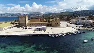 Porticciolo di Bonagia, Sicily, Italy 2018.04 aerial video
