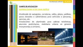 Videoteca del REBT - ITC BT 09. Resumen