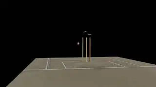 LP Cricket Models Ball and Stumps