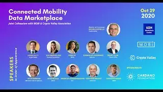 Connected Mobility Data Marketplace #CVAvirtualseries Online Event