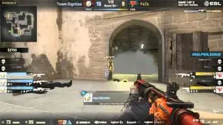 ESL Pro League Winning round of '' Team Dignitas Vs FaZe'' (Dignitas wins) - CSGO Champions Ships #3
