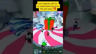 I got legendry gift box from gift event for my subscribers #roblox #bloxfruits #viralvideo #1million