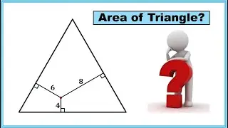Viviani's Theorem || Area of a Triangle with Right Angles to Each Side From an Arbitrary Point!