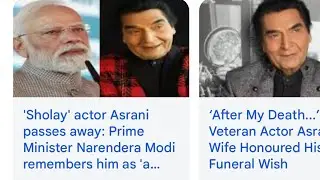 Veteran Actor Asrani Ji is no more with us.RIP si