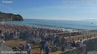 Avila Beach 2025 Polar Bear Dip - 805 Webcams Recap - California