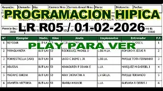 🍀 VEA PROGRAMACION HIPICA, LA RINCONADA 01-02-2026 ✅ O DESCARGUELA , LINK EN LA DESCRIPCION