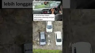 Tutorial parkir mobil maju di area sempit