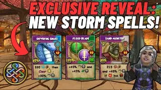 Wizard101| EXCLUSIVE REVEAL: New Storm Weaving Spells! (Spring 2025 Update Teasers)