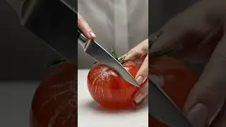Glass Tomato ASMR 🍅🔪 | The Crack Is So Clean 😳 #asmr #oddlysatisfying