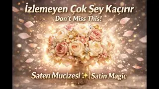 💥 Saten Kurdelenin Dönüşümü | Satin Ribbon Flower Bouquet – Final Reveal 🌸