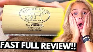 Full Review of SleekEZ Deshedding Grooming Tool for Dogs, Cats & Horses (Amazon Link in Comments)