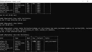 SQL: create table