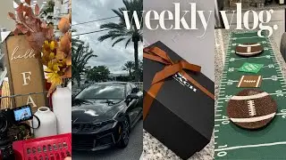 FALL VLOG | Football season,  Fall home decor shopping & organizing, brand new car?! | BeeSaddity TV