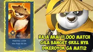 Raja Akai 11.000 Match Dikeroyok 5 Orang Ga Mati2 Skill nya Jago Banget - Top 1 Global Akai 2022