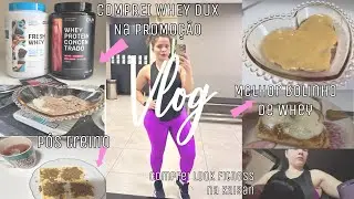 VLOG: COMPREI WHEY DA DUX, TENTANDO VOLTAR A DIETA, BOLINHO DE WHEY, LOOK FIT NOVO&hellip; 😍
