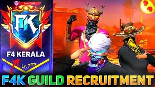 free fire  recruitment Malayalam | India top guild |f4 Kerala | santa live ff 👻
