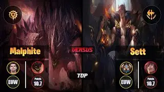 Bwipo MALPHITE (Top) [Press the Attack] VS SETT - Challenger EUW Patch 10.7
