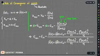 3. Rate of Convergence for Newton-Raphson Method || Safayat Munna,BUET'19 || Safayat Munna,BUET'19