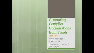 Generating Compiler Optimizations from Proofs