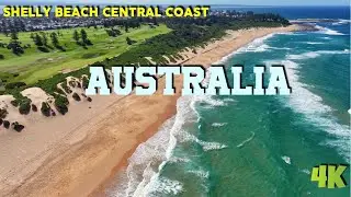 A Bird's Eye View of Shelly Beach Central Coast NSW 4K beautiful nature video with soothing music