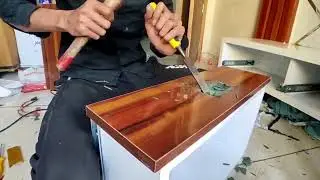 profile handle |  woodworking skills , tv unit