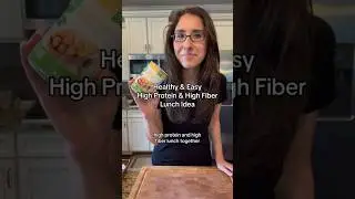 healthy & easy HIGH protein & HIGH fiber lunch idea 😋 #shorts #healthyfood #healthylifestyle