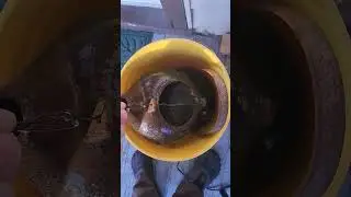 Cast iron kettle Restoration! Check out my page for the full video. #diy #restoration #castiron