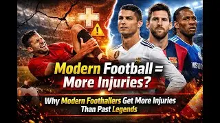 🚑🛑 Why Modern Footballers Get More Injuries than Past Legends like Messi,Ronaldo and others