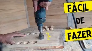 ideia com sobras de madeira pinus fiz um projeto lindo