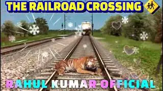 Tiger & monkey on track vs Train and stopsthe train | Train Simulator  🚆🚂❌🚨