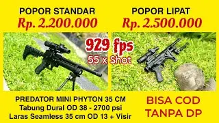 PREDATOR MINI PHYTON 35 CM CUSTOM VISIR : Dural OD 38 - 2700 psi (929 fps - 55 x Shot) 