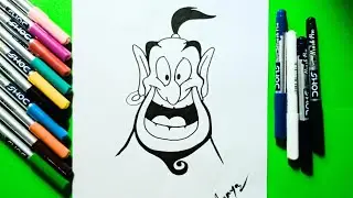 How to Draw Genie | Aladdin | Step-by-Step Tutorial