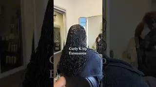 Curly ktip hair extensions #curlyhair #curlyktipextensions #ktipextensions #ktips