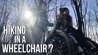 Day in a life | Interabled Couple Uses Hiking Wheelchair on a Forest Hike