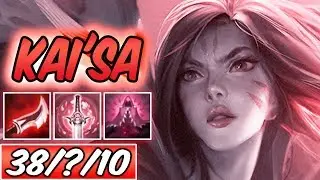 S+ BROKEN ONE-SHOT INSANE DAMAGE FULL BURST LETHALITY KAI'SA MID DARK HARVEST | League of Legends