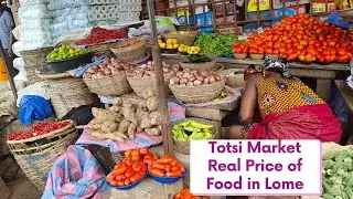 The Real Price of Food in Lome Togo Market 🇹🇬 Come with me to Totsi Market