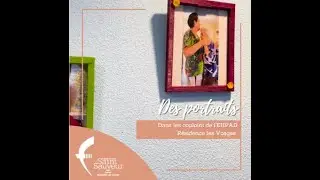 Portraits de résidents dans les couloirs de l'EHPAD Résidence Les Vosges