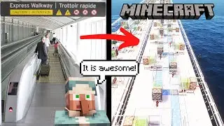 I Built a Moving Walkway for Villagers in Minecraft