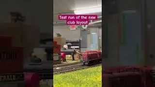 LS&I 1604, an Atlas model is testing out our new trackage on the club HO layout.