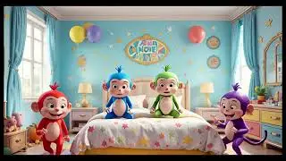 Five Little Monkeys Jumping on the Bad |  CoCoMoKidz Nursery Rhymes  Kids & Song