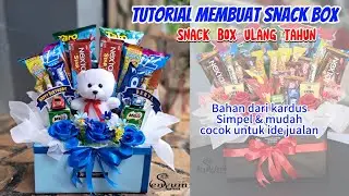 SNACK BOX UNTUK HADIAH ULANG TAHUN #buket #diy #tutorial #snackbox #buketsnack #box #idegift #craft