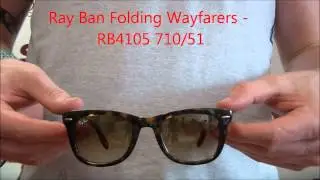 Ray Ban Folding Wayfarer Sunglasses Review - RB4105 710/51